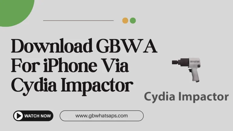 Download GBWA For iPhone Via Cydia Impactor