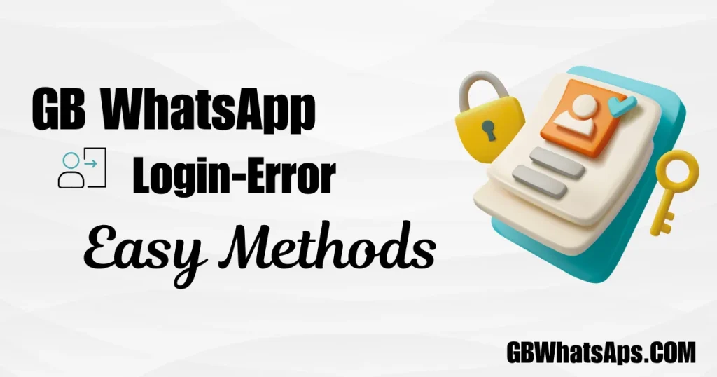 GB WhatsApp Login Error Easy Methods