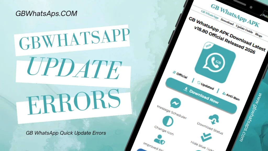 GB WhatsApp Update Errors