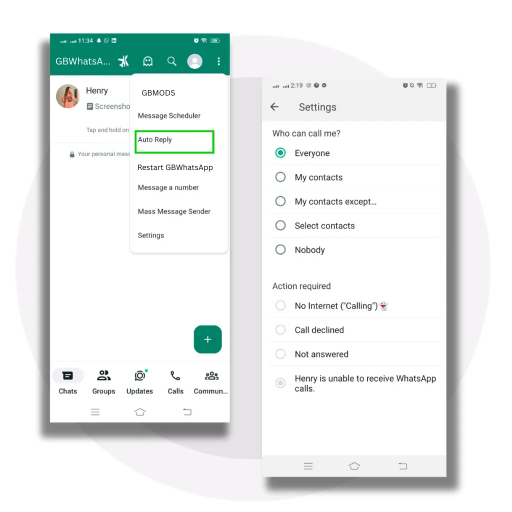GBWhatsApp Auto-Reply