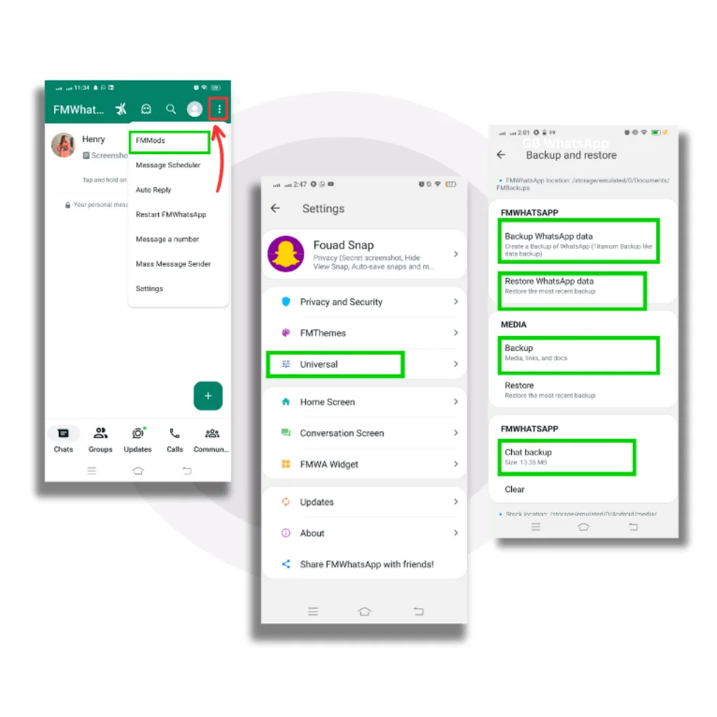 GBWhatsApp Custom Backup & Restore