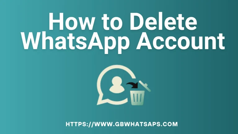 How to Delete WhatsApp Account