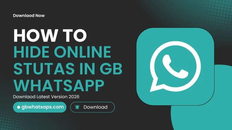 hide online stutas in gb whatsapp